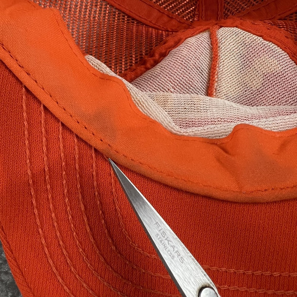 Vintage Texas Longhorns Hat Cap Mens One Size Orange NCAA Football Mesh Trucker - Picture 6 of 12